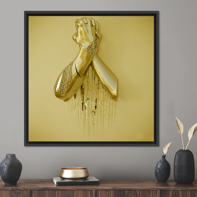 Print on Canvas, Black Floater Framed, 30 cm H x 30 cm W