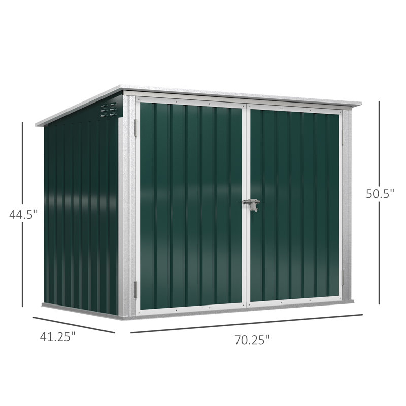 Boîte de rangement verrouillable Outsunny