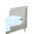 Heather Mid-Century Modern Velvet Upholstered Platform Bed in Cream and Gold-515308518-515308523