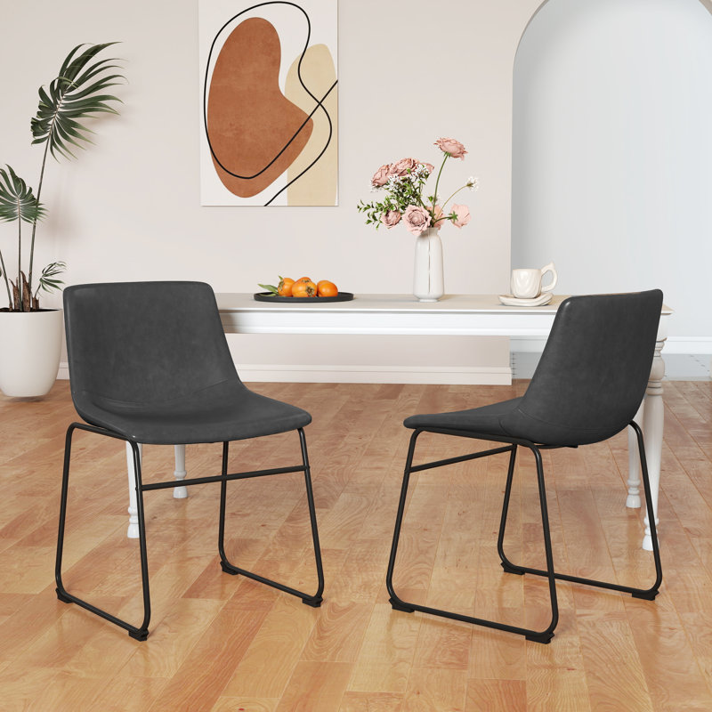 Tabouret rembourré H 18,3 po Behan, Gris
