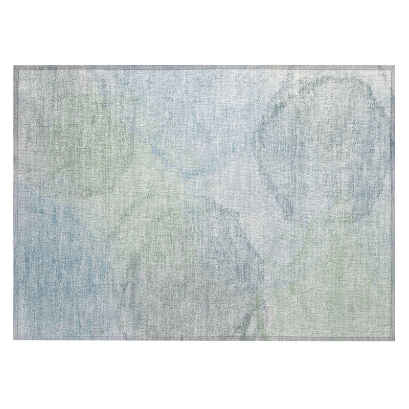 Machine Washable Indoor/Outdoor Chantille ACN2443 Casual Rug, 1'8" x 2'6", Sky