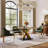  Modern Luxury Dining Chair, PU Leather Upholstery, Stainless Steel Base-146141835-146141832