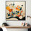 Orange orange Mid Century Organic Harmony II - art abstrait Mid-Century