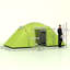 Tente de camping pour 4 à 6 personnes, tente tunnel imperméable avec 3 pièces