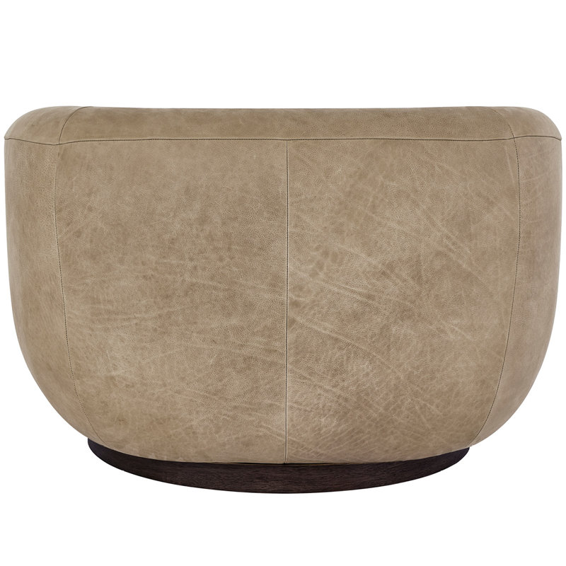 Fauteuil pivotant Fitz, Polyester crème