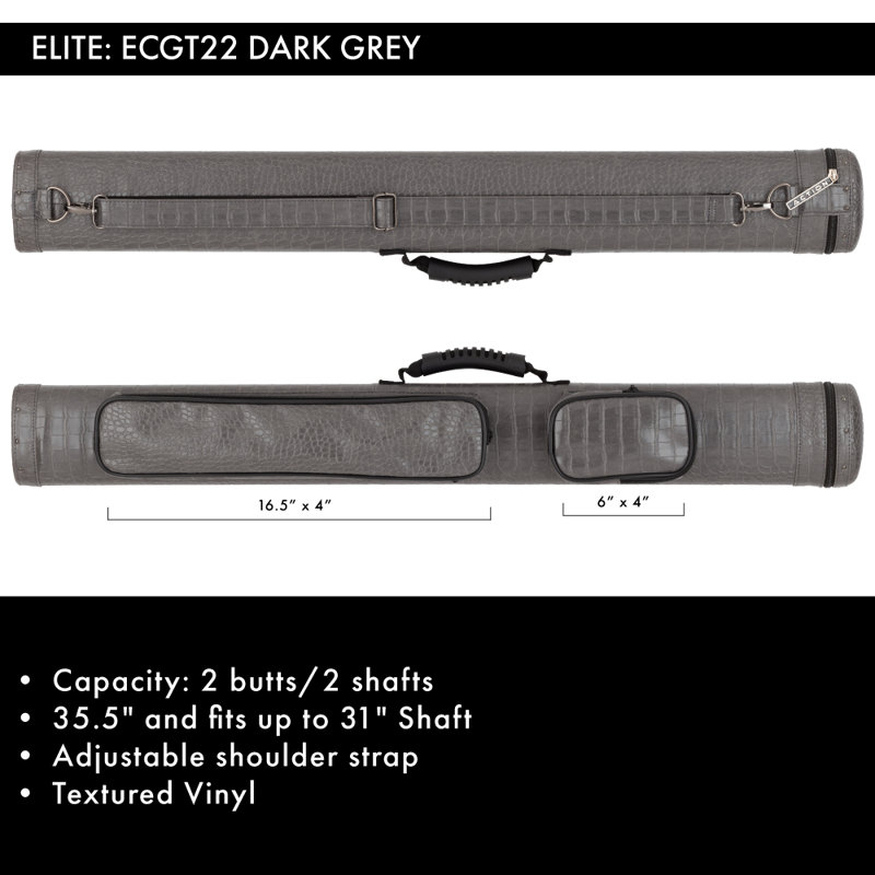 Étui rigide Elite ECGT22 2x2 gris foncé Select, Gris foncé