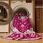 Tapis mauve lavable à la machine Tabriz-663959392