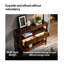 Solid Wood Top Console Table-2057143666