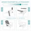 Ensemble de 8 chaises Adirondack d'extérieur pliables avec porte-gobelet-1308351039
