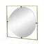 Miroir Poppy avec cadre en métal doré
