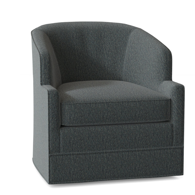 Manning 29" Wide Swivel Barrel Chair, 9508 Oasis Poplpropylene/Olefin