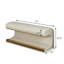 Banc d'entrée avec repose-pieds rembourré en cuir avec éclairage à DEL pour salon, chambre à coucher et bout de lit