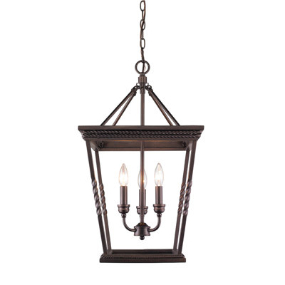 Lustre géométrique à 3 lumières Jocell