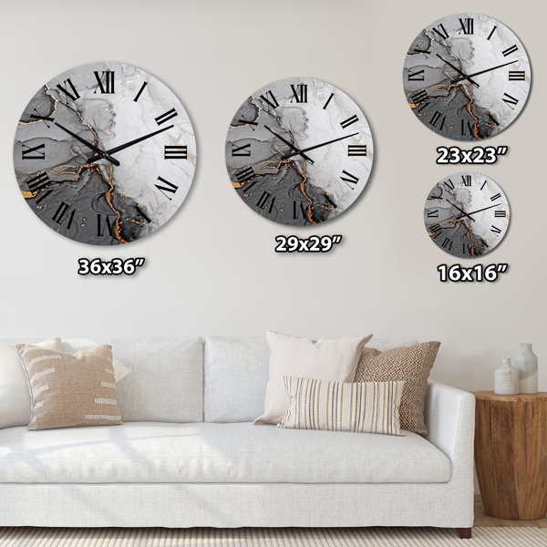 Bless international Modestina Metal Wall Clock & Reviews | Wayfair