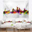 Tapisserie d’horizon de l’allemagne cityscape francfort-28499051