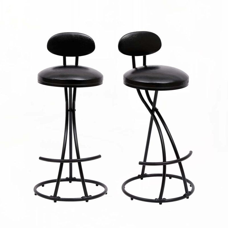 Tabouret de bar 27,95 po Hilaree, Noir, Noir