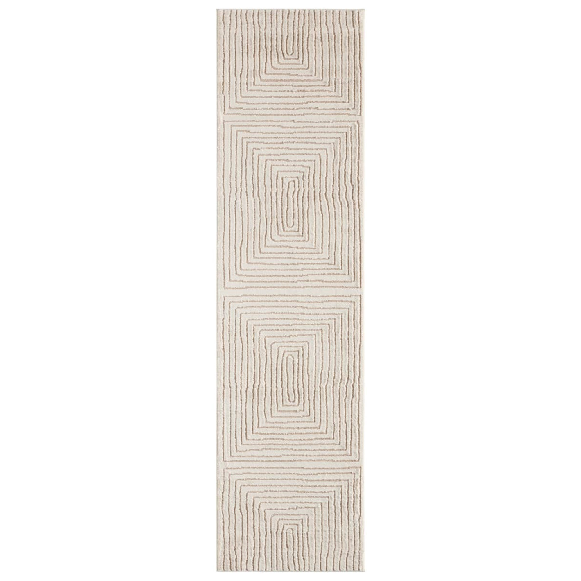 Quillan Beige Rug, Runner 2'5" x 10'