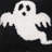 Spooky Ghost Halloween Hooked Throw Pillow-712131484