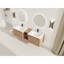 Meuble-lavabo mural, lavabo en céramique, porte à fermeture douce, petites tablettes de rangement, trou de trop-plein attrayant-1698032284