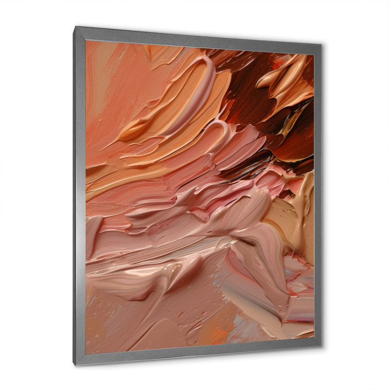 «Chocolate Bliss», reproduction d'art sur toile, Cadre simple argenté, H 32 po x l 16 po x P 1 po