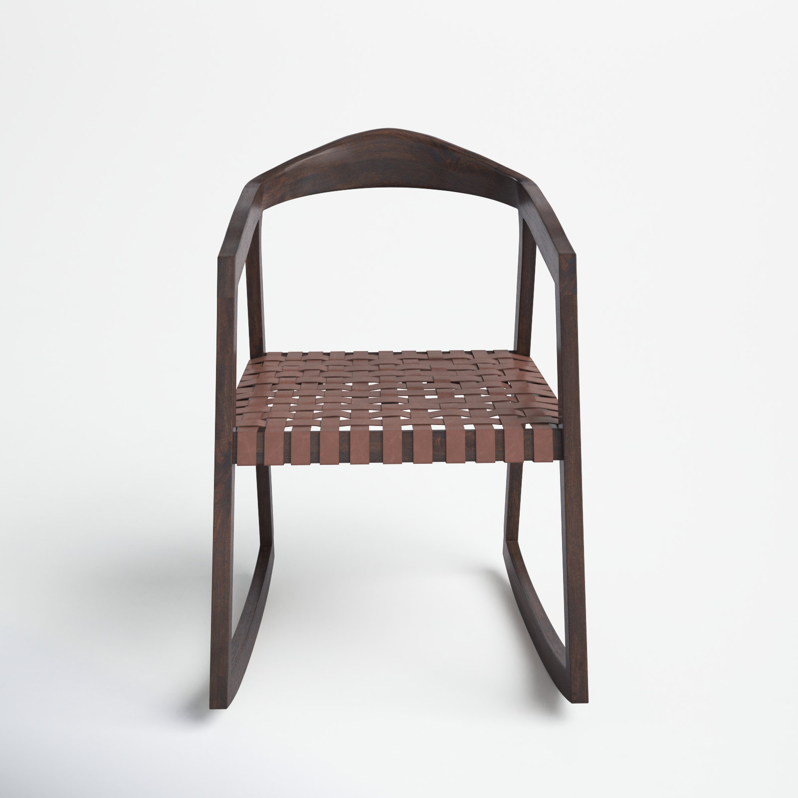 Crawford Rocking Chair, Cognac/Walnut