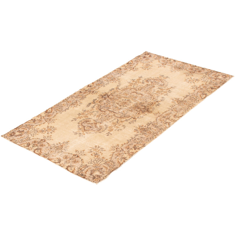 Tapis kaki clair Freyr Vintage 3 pi 8 po x 7 pi 1 po