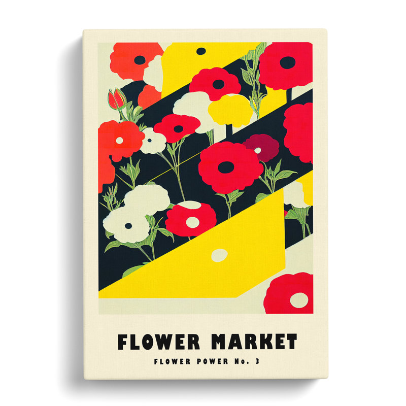 XMKTMKT-303 Flower Market Exhibition Power No.4 - Wrapped Canvas Print, 76cm H x 50cm W x 3cm D