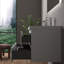 Meuble-lavabo mural simple 42 po avec plateau en pierre blanc brillant et 2 tiroirs modernes HG.White-969634814