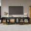 Luxury Tv Stand - 160Cm Media Unit With Soft-Close Doors & Adjustable Feet-890614504