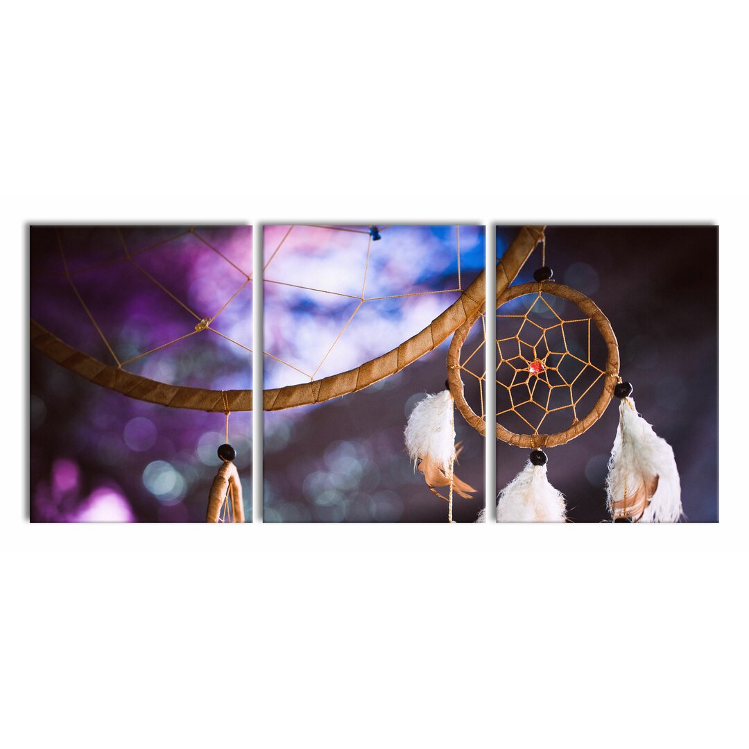 3-tlg. Leinwandbilder-Set Dreamcatcher