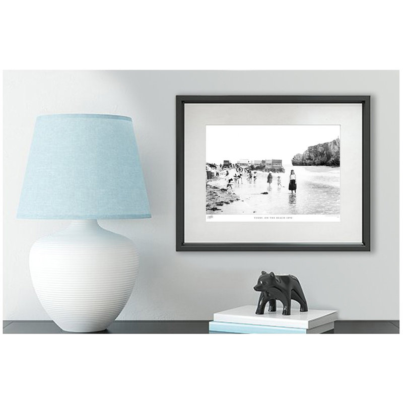 Tenby, On The Beach 1890 by Francis Frith - Single Picture Frame Print, 60cm H x 80cm W x 2.3cm D