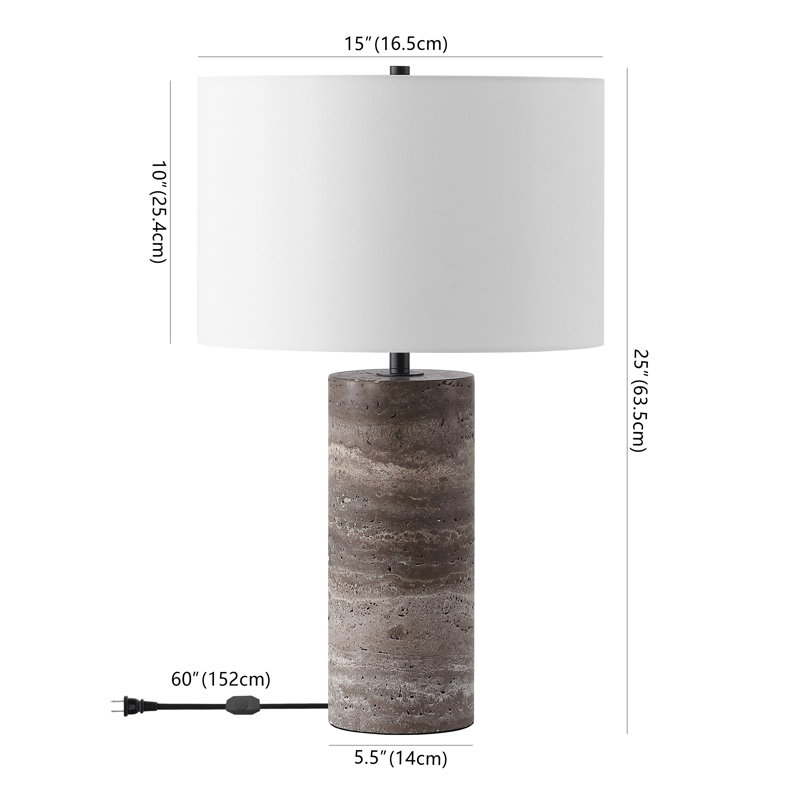 Rynetta Standard Table Lamp, Dark Brown