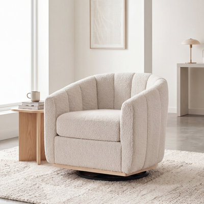 Upholstered Swivel Accent Chair