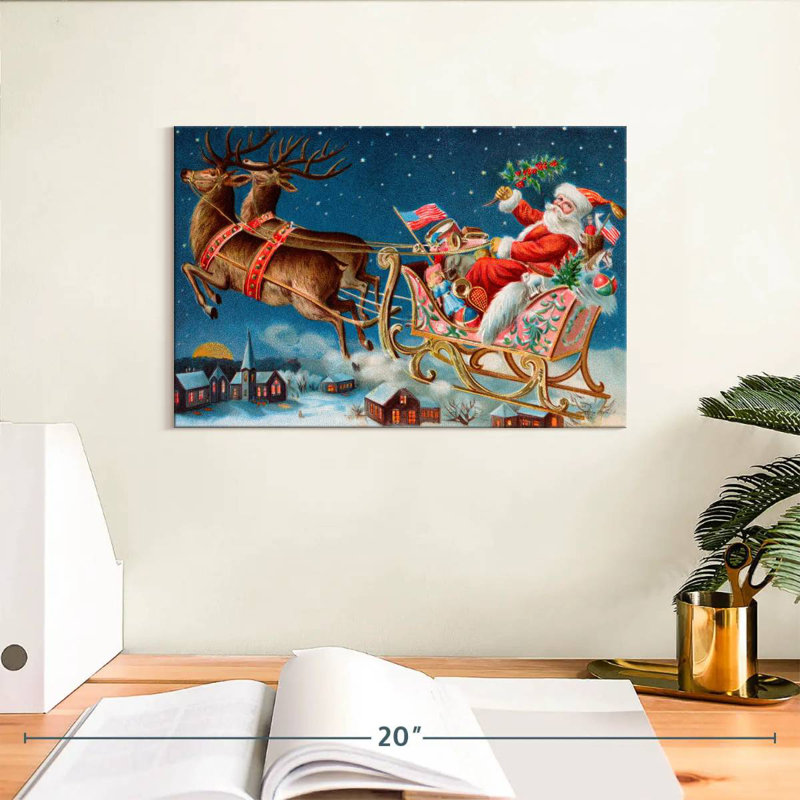 Père Noël, H 8 po x l 12 po
