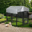 Small Dog House With Canopy - Black
