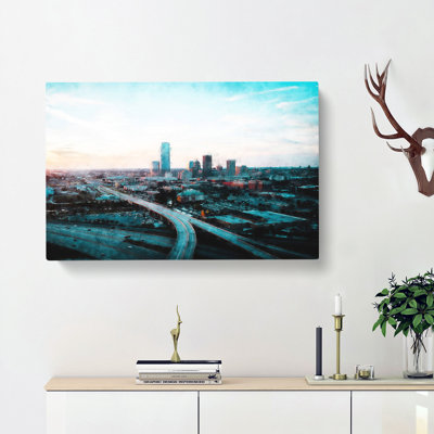Oklahoma City Skyline - Wrapped Canvas