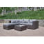 Canapé modulaire d'extérieur de 86 po avec coussins Brack-565298173-565298172