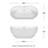 Brooklyn 60'' x 30'' Soaking Acrylic Bathtub-97300356