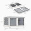 3 bacs de rangement empilables avec couvercles, roues, pliables, 18 gallons-457315610