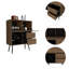 Armoire de bar 4 tiroirs Wengue