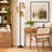 72.25" Boho 3-Light Rattan Tree Metal Floor Lamp