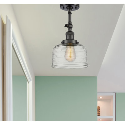 Armandas Glass Semi Flush Mount