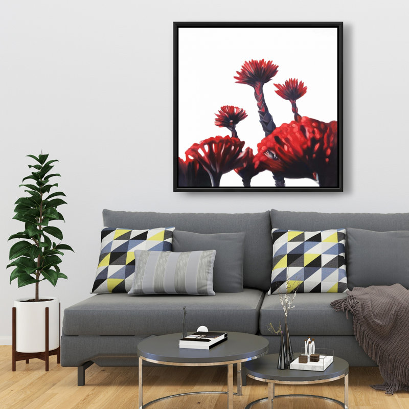 " Red Tropical Flowers "