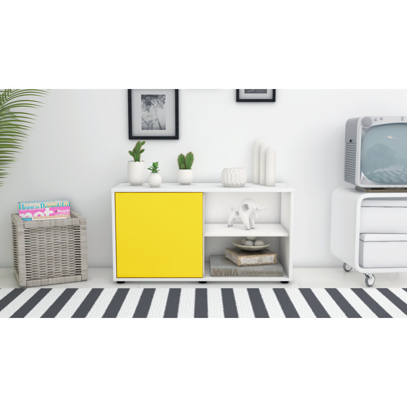 Jaren 91.8cm W Chest of Drawers, White/Yellow