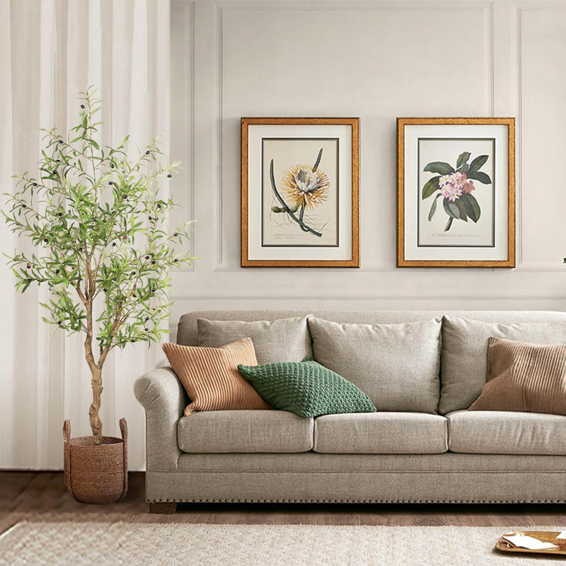 Artificial Olive Tree with Planter Natural Olive Branches