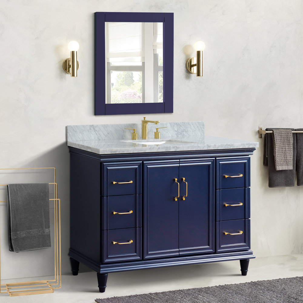 Metaza 49'' Single Bathroom Vanity, Blue