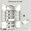 Grand garde-manger arqué avec design cannelé, tiroir caché et rangement polyvalent-577425930