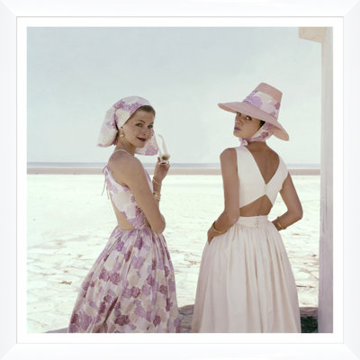 Glamour, "Models Wearing Summer Dresses," Sante Forlano, January 1, 1960 Print by Sante Forlano
