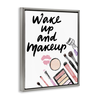 Cadre flottant Wake Up & Maquillage, design par Jesse Keith