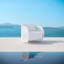 Kamari Kiawah White Mist Patio Club Chair with Cushions